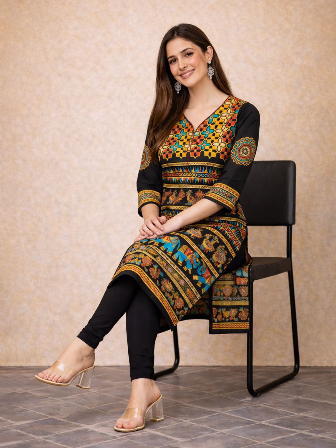 Multicolor Kalamkari Cotton Kurta