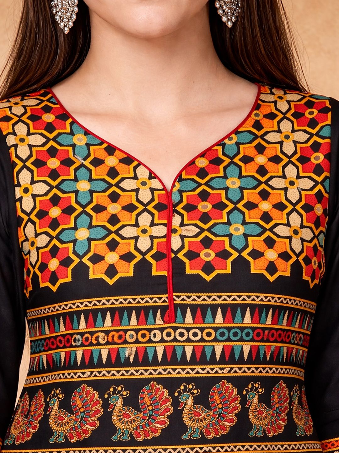 Multicolor Kalamkari Cotton Kurta