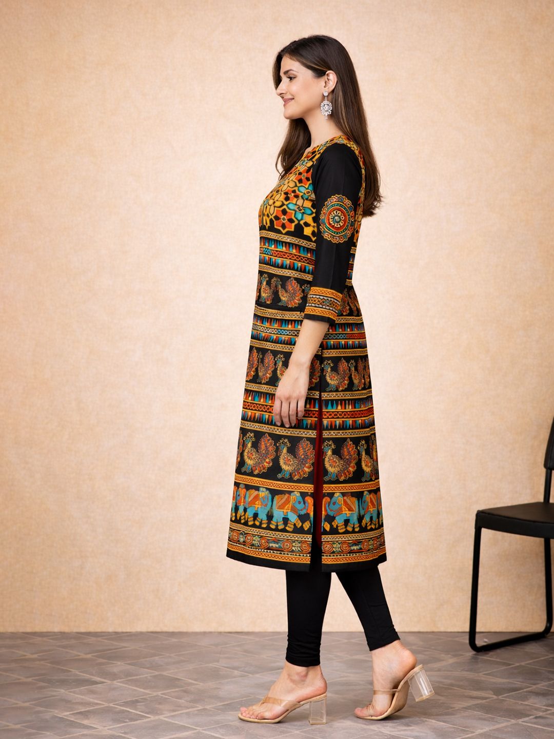 Multicolor Kalamkari Cotton Kurta