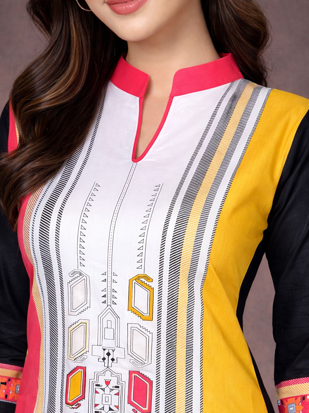 Multicolor Striped Cotton Kurta